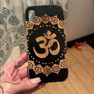 iPhone XR OM Spiritual Wooden Case